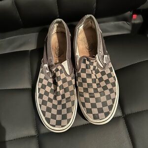 AS IS - Vans Slip on checkered